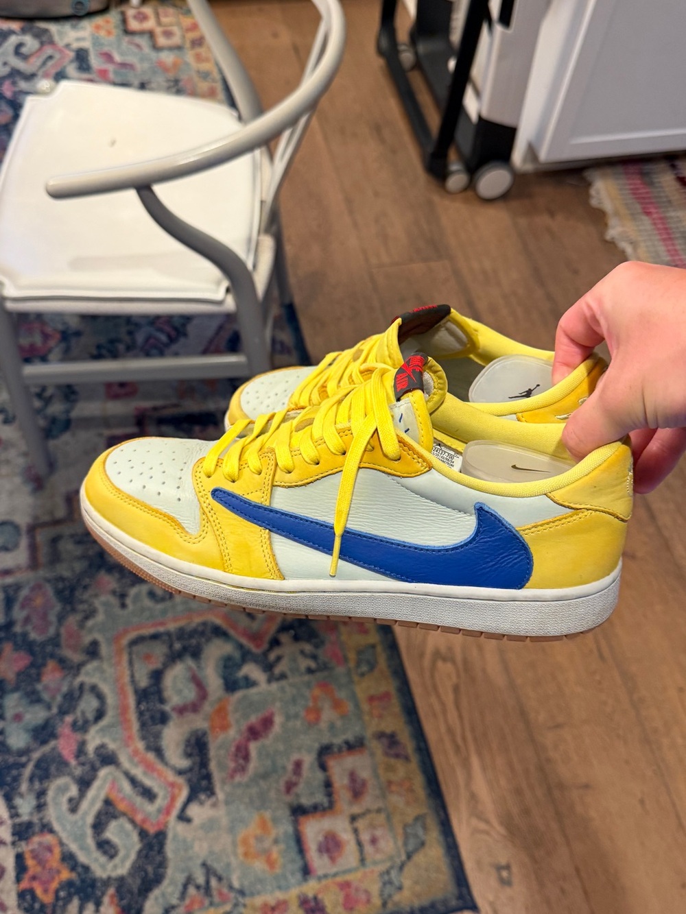 WSize 11.5 M10- Travis Scott x Air Jordan 1 Retro OG SP Low Canary